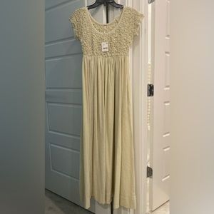 Free People Cream Summer Dress